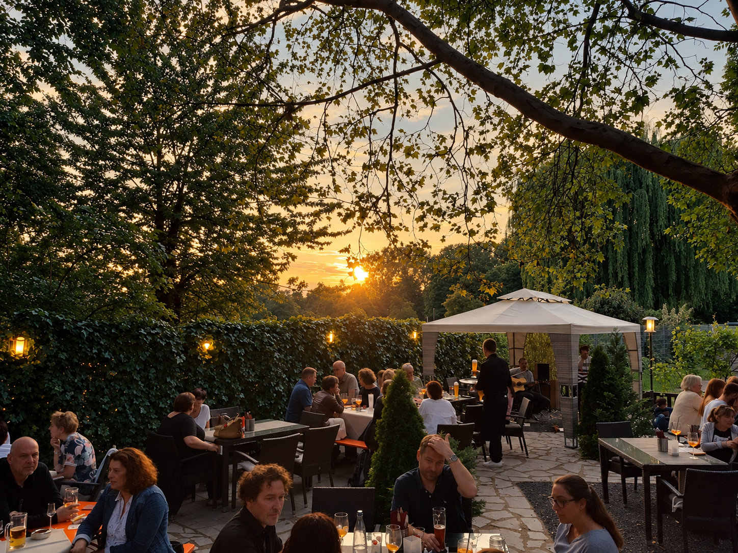 Biergarten der Villa Lacus